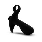 Anal Adventures Platinum - Silicone Vibrating Prostate Massager 01 - Black